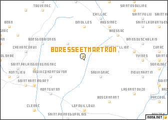 map of Boresse-et-Martron