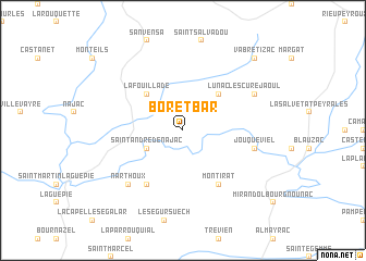 map of Bor-et-Bar