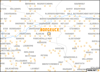 map of Borgeucé