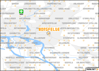 map of Borgfelde