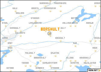 map of Borghult