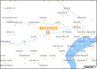 map of Borgnone