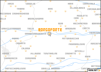 map of Borgoforte