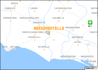 map of Borgo Montello