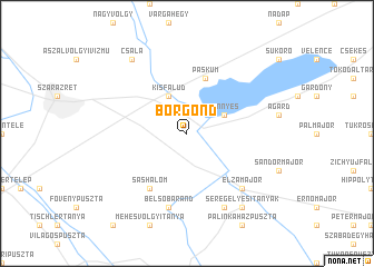 map of Börgönd