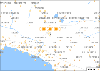 map of Borgonovo
