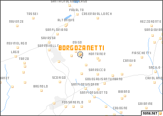 map of Borgo Zanetti