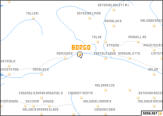 map of Borgo