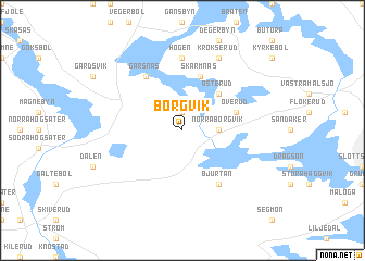 map of Borgvik