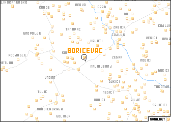 map of Boričevac