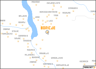 map of Boričje