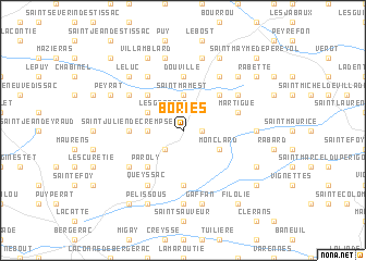 map of Bories