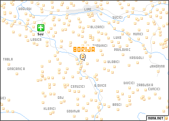 map of Borija