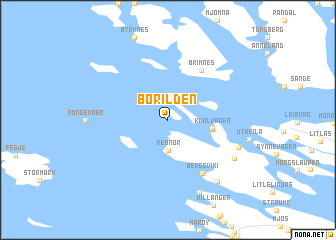 map of Børilden