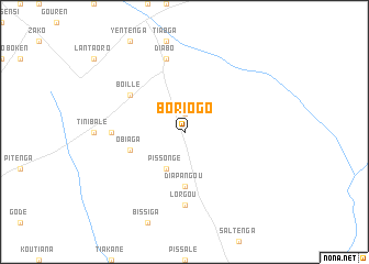 map of Boriogo