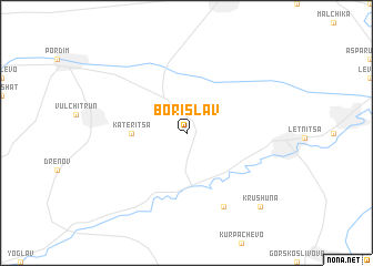 map of Borislav