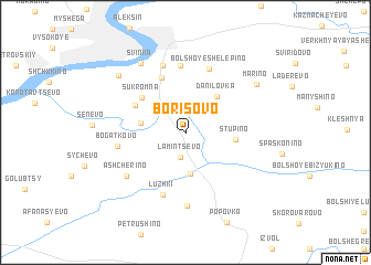 map of Borisovo