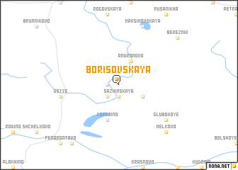 map of Borisovskaya