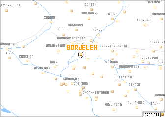map of Borjeleh