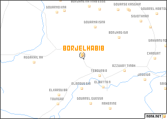 map of Borj el Habib