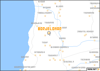 map of Borj el Omar
