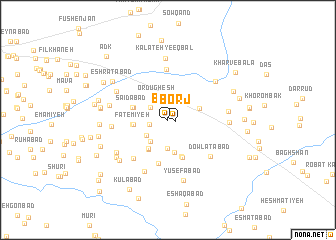 map of Borj