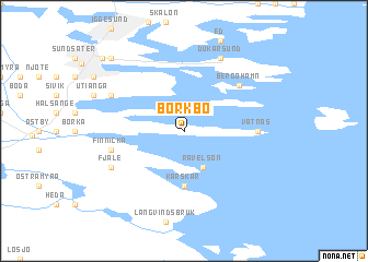 map of Borkbo