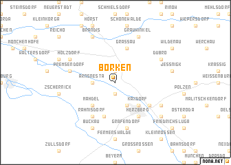 map of Borken