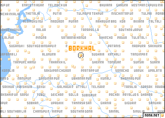 map of Borkhāl