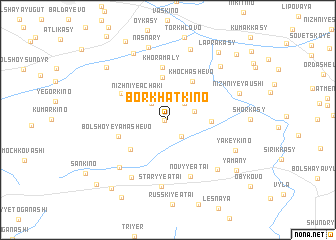 map of Borkhatkino