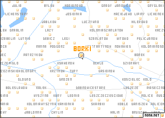 map of Borki