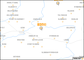 map of Borki