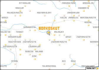 map of Börköskút