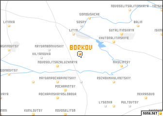 map of Borkov