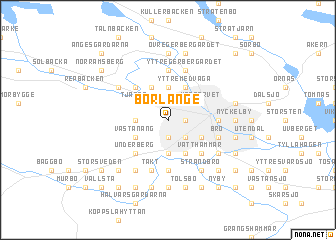 map of Borlänge