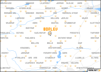 map of Borlev