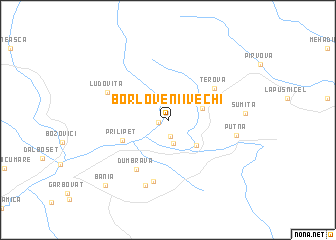 map of Borlovenii Vechi