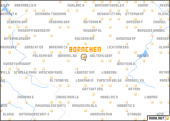 map of Börnchen