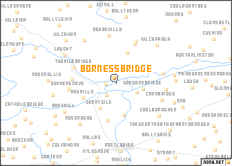 map of Borness Bridge