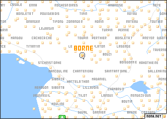 map of Borne