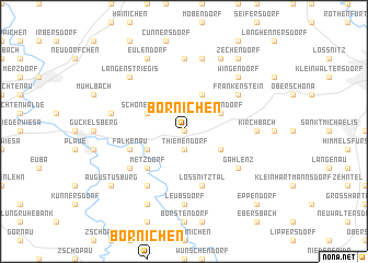 map of Börnichen