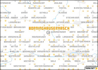 map of Börninghauser Masch
