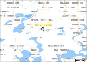 map of Bornkrug