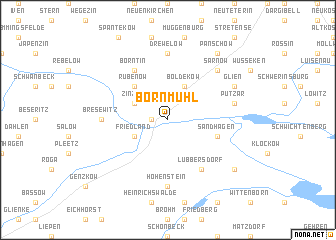 map of Bornmühl