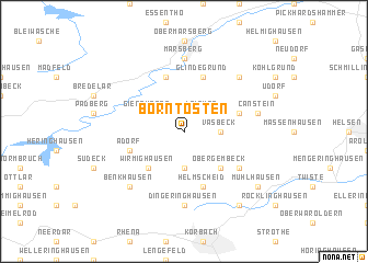 map of Borntosten