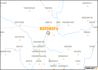 map of Borobofu