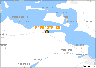 map of Borodayevka