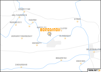 map of Borodinov