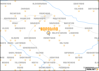 map of Borodino