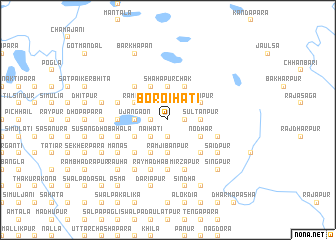 map of Boroihāti